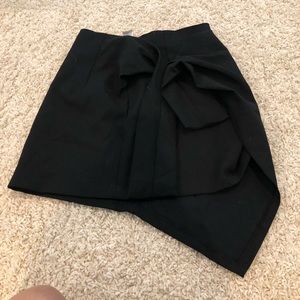 Zara black asymmetrical skirt